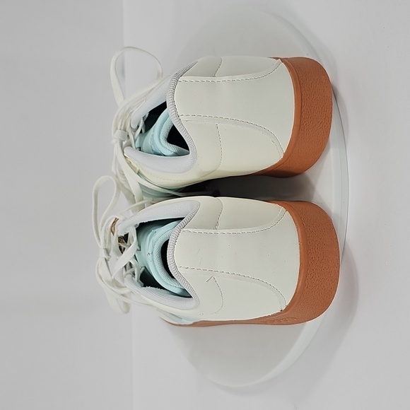 NWT adidas VL Court Base Women's Size 10 White Mint Green Sneakers JI1767 - Picture 8 of 16